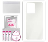 apgo Adhesivo protector mate para la parte trasera compatible con Realme GT 2 Master Explorer, película envolvente, película de hidrogel, TPU flexible y suave con posición
