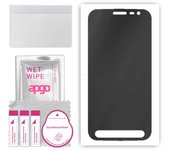 apgo Hydrogel Privacy Matte Screen Protector for Samsung Galaxy Xcover 4, Anti Spy, Hydrogel Film, Flexible, Soft TPU with positioning layer easy inst