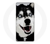 Coque pour Samsung Galaxy Note 9 Husky de Sibérie Yeux Bleus