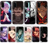 Funda DT17Jujutsu Kaisen para Samsung A04, A14, A23, A34, A54, M23, M33, M52, M53, Realme 10, 9, C30S, C35, C55, VIVO Y02S, Y21, Y33S, Y51, X80 Pro, transparente Samsung A30S cuero de búfalo