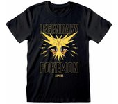 Pokemon Unisex Adult Legendary Zapdos T-Shirt S negro