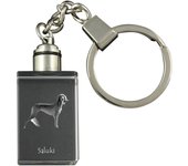 Saluki, galgo persa, galgo árabe, galgo gacela I - Llavero de cristal con foto del perro, llavero iluminado, regalo único de la marca Art-Dog transparente