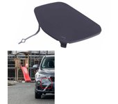 1 tapa de cubierta de ojo de gancho de remolque de parachoques delantero 51137361220 para BMW X1 F49 2016-2019