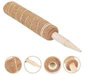 4 postes de tótem de fibra de coco de 450 mm, soporte para plantas trepadoras, tótem para plantas 4pc