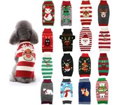 Suéter navideño para perro, bonito disfraz navideño de reno con dibujos animados para mascota, ropa cálida para cachorros y gatos para perros pequeños, ropa de invierno para chihuahua y pug XXS