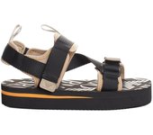 Sandalias de plataforma X4P113 para Hombre 39 negro
