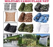 Red de camuflaje militar, red de camuflaje para caza, red para cenador de jardín, red para toldo de coche, color blanco, verde, negro, jungla, desierto 2x2m