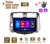 Radio estéreo para coche Android para Toyota Land Cruiser Prado 150 2009-2013 2 Din Multimedia Carplay navegación Autoradio GPS WIFI unidad principal 4+64GB 1+16GB