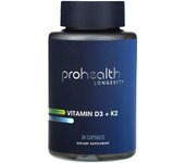 ProHealth Longevity, Vitamin D3 + K2, 90 capsules
