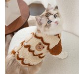 Ropa cálida para mascotas, abrigo con estampado bonito, camisa para perros y gatos pequeños y medianos, chaqueta, traje de invierno para Bulldog Francés y Chihuahua XS