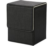 Estuche Venssu para cartas coleccionables, con imán vertical, de piel sintética, 100 unidades, compatible con Pokémon Duema, varios juegos de cartas  Yu-Gi-Oh BOX  (Negro) negro