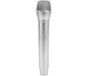Micrófono de utilería realista para espectáculos de baile de Karaoke, accesorio de micrófono de práctica para Karaoke negro