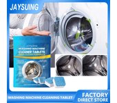 Jaysuing Herramientas de limpieza Limpiador de lavadora Tableta efervescente Lavadora de limpieza profunda Desodorante Quitar manchas Detergente Lavadora 4 piezas 4pcs/bag