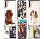 Funda para teléfono Samsung Galaxy S10, S9, Note 10 Plus, Note 20, S10e, S20 FE, S22, S21 Ultra, Cavalier King Charles Spaniel Galaxy S8