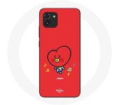 Coque pour Samsung Galaxy A03 BTS Bangtan Garçons BT21 TATA V Fond Rouge