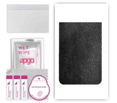 apgo Protective Skin Sticker for the back compatible with Realme GT5 240W, Wrap Film, Foil, Vinyl - Pattern Black Leather