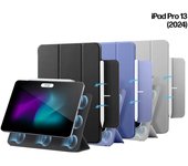 iPad Air Pro 11/13  (2024) Carcasa de cubierta de funda magnética de rebote iPad Pro 11" (2024) negro