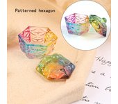 Vaso para decoración de uñas con tapa antipolvo Vaso de cristal bañado en color Plato para inmersión Recipiente para polvo acrílico Líquido para manicura Heart