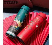 Inteligencia Thermos Cup 480ml Matraces de vacío Portátil de acero inoxidable Thermos Cup Botella de agua Travel Tea Mug Office Thermos Cup 480ml