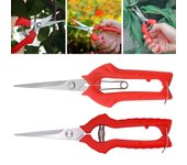 Tijeras de podar manuales de acero inoxidable para jardín, tijeras pequeñas para recolectar frutas, ramas en macetas, tijeras para flores y recolección de frutas