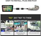 Cámara de salpicadero USB para coche DVR HD720P, lente giratoria de 90 grados, grabadora de vídeo de carretera gran angular de 170 grados automática negro