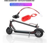 Cable de carga para patinete eléctrico y cubierta de enchufe para puerto de carga, ideal para deportes al aire libre y entretenimiento para M365.