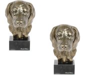 Bavarian Mountain Hound - Dog statue, bust on stone base, sculpture, trophy for dog show by Art-Dog brand marrón
