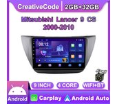 9 pulgadas Android Carplay para Mitsubishi Lancer 9 CS 2000-2010 auto Radio Multimedia reproductor de vídeo navegación GPS WIFI 2 + 32GB 1+16GB