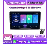 Radio de coche Carplay para Citroen Berlingo 2 B9 2008 - 2018 reproductor de vídeo Multimedia para coche navegación GPS WIFI 2 + 32GB 1+16GB