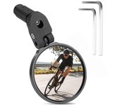Espejo retrovisor para bicicleta, espejo retrovisor ajustable con rotación de 360 ​​grados, espejos para manillar de bicicleta de montaña y carretera, accesorios para bicicleta