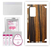 Adhesivo protector de piel apgo para la parte trasera y los laterales compatible con Xiaomi Redmi Note 11 Pro Plus, película envolvente completa, lámina, vinilo - Patrón Tigerwood