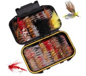 12/40/72/100/120 Juego de señuelos anzuelos de pesca con mosca de insectos biónicos Moscas de mantequilla de imitación Ninfa Scud Fly Bug 81012 Shrimp Skin-12 Pack