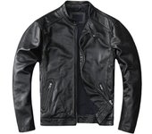 Primavera cuero genuino Natural para hombre motocicleta abrigo masculino delgado piel de oveja ropa de moda para motorista XXXXXXL negro