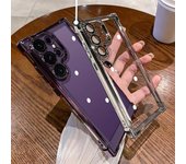 Funda trasera a prueba de golpes para Samsung Galaxy S24, S23, S22, S21, S20 FE, Note 20 Ultra, S10 Plus S20 negro