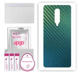 apgo Protective Skin Sticker for the back compatible with OnePlus 8 5G UW, Wrap Film, Foil, Vinyl - Pattern Carbon Chameleon CAKA1