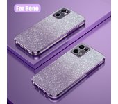 Reno 7 8 9 funda de lujo con revestimiento de brillo degradado para Oppo Reno7 4g Reno8 Reno9 Pro Plus 5g funda trasera transparente de silicona suave para mujer Reno 2z