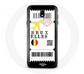 Coque pour samsung galaxy S4 Billet d'avion Bruxelles Belgique