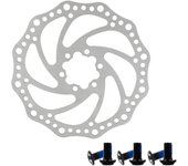 Rotor de freno de disco de bicicleta de acero inoxidable Rotor de freno de disco de bicicleta para bicicletas de montaña 160 mm