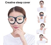 Funda para dormir con antifaz en 3D, divertida funda de espuma viscoelástica para dormir de noche para viajeros, adultos y niños, ayuda ajustable para dormir en casa, hotel y avión B