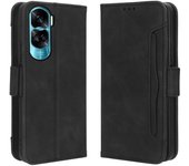 Funda con tapa de libro magnético para Huawei Honor 90 Lite 90 Pro, Funda de cuero tipo billetera con ranura para múltiples tarjetas, bolsa magnética para teléfono For Honor 90 lite color rosa
