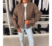 Abrigos cortos de manga larga con cuello alto a la moda para otoño e invierno, elegantes, con cremallera a cuadros, chaquetas informales de color liso para mujer S azul marino