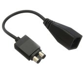 Cable de alimentación adaptador negro para Xbox 360 Slim a Xbox 360 Fat