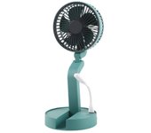 Mini ventilador de escritorio plegable, potente, silencioso, USB, con luz para oficina