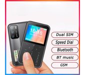 Mini teléfono móvil 2G 4G, tarjeta 2SIM, marcador BT, lista negra, grabadora de llamadas automática, dial Bluetooth, reloj despertador, voz mágica, teléfono celular pequeño 2G network color rosa