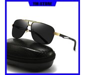 Nuevas gafas de sol polarizadas tendencia de moda para hombres gafas de sol para conducir deportes al aire libre gafas de sol para pescar negro