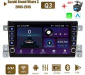 Reproductor de vídeo Multimedia 2 Din Android Car Radio para Suzuki Grand Vitara 3 2005-2015 con botón Carplay WiFi 2 + 32GB 1+16GB