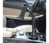 Soporte universal para tableta y teléfono móvil para coche, base estable y ajustable de 360°, compatible con iPad Pro, Air, iPad Mini y Samsung. negro