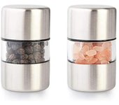 Mini molinillo portátil de acero inoxidable, molinillo de sal y pimienta manual para hierbas, pimienta, especias, sal rosa, utensilio de cocina para moler
