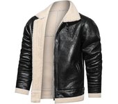Chaquetas gruesas y cálidas de invierno para hombre, abrigo Parka informal con Cuello de piel, cazadora, prendas de vestir exteriores tácticas de terciopelo para hombre, chaqueta de piloto ajustada M