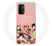 Coque pour Oppo A74 Demon slayer merry christmas affiche Anime Manga